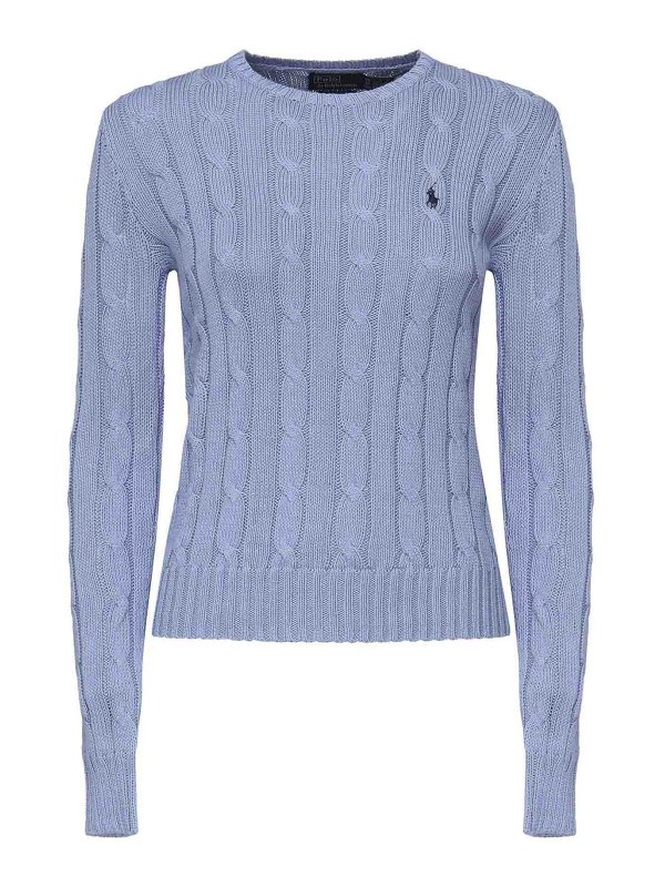 POLO RALPH LAUREN: クルーネック - クルーネック - ブルー