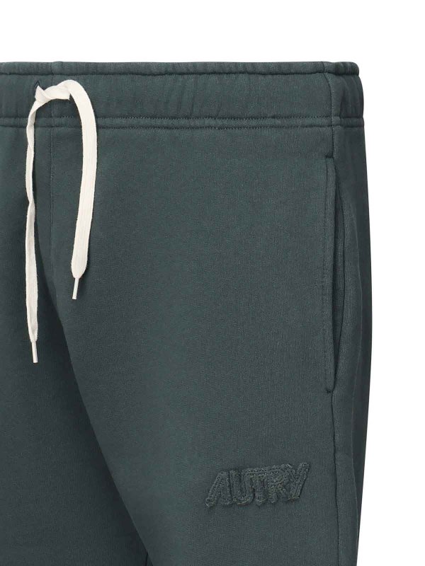 AUTRY: Trousers Shorts online - Fleece Shorts logo
