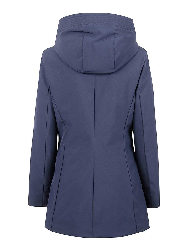 WOOLRICH: padded coats online - Coats Blue