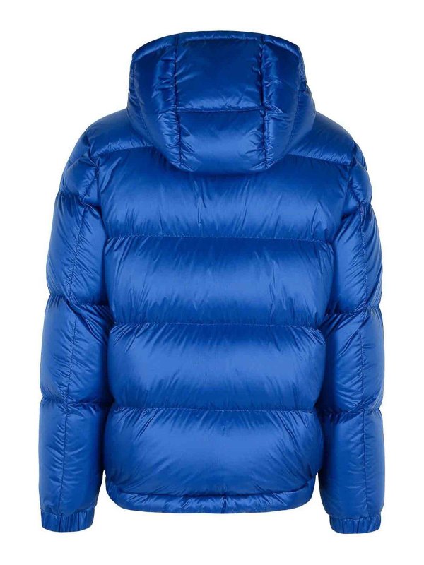 MONCLER: padded jackets online - Rivau Blue Polyamide Down Jacket