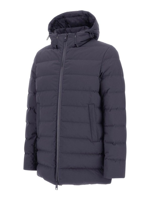 The Best Shops HERNO: knee length coats - Blue jacket