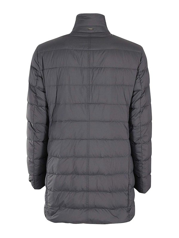 HERNO: knee length coats online - Anthracite jacket