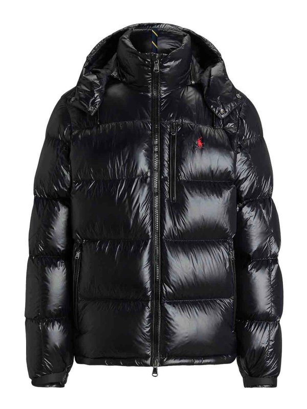 POLO RALPH LAUREN: knee length coats - Black jacket