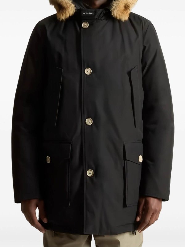 The Best Shops WOOLRICH: knee length coats - Black jacket