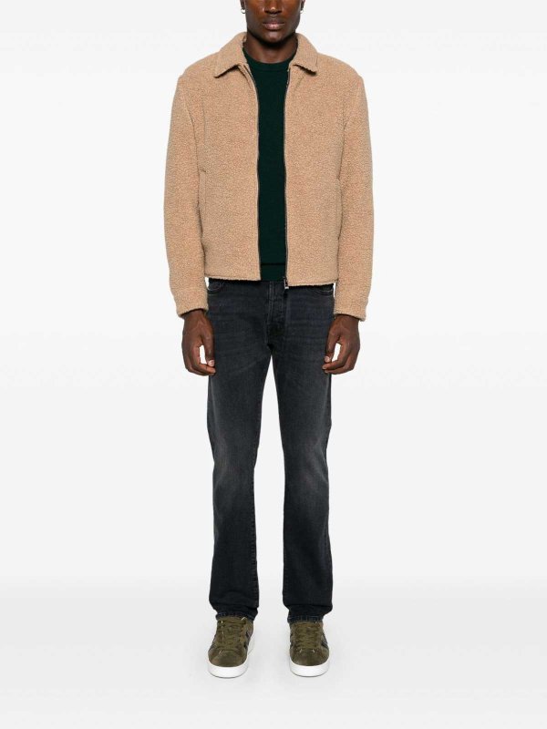 The Best Shops WOOLRICH: Strickpullover mit Rundhalsausschnitt - Rundhalspullover - Grün