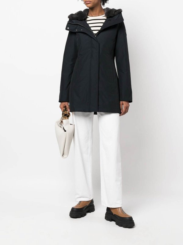 The Best Shops WOOLRICH: 膝丈コート - ブルー