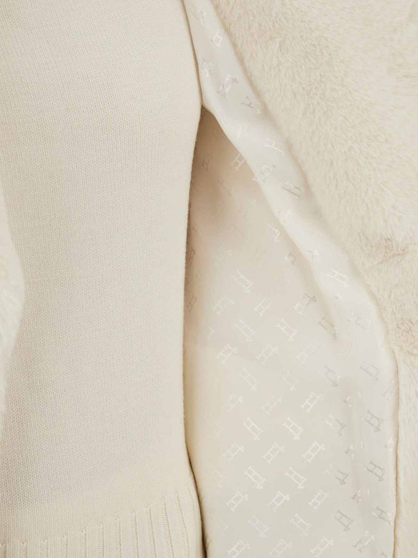 The Best Shops HERNO: Knielange Mäntel - Knielanger Mantel - Weiß