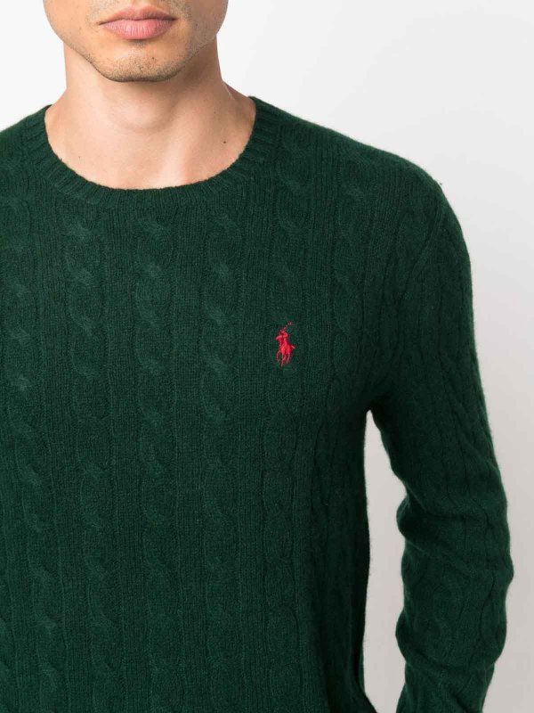 RALPH LAUREN buy online クルーネック - ダークグリーン