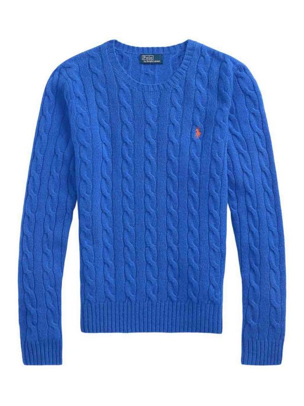 RALPH LAUREN: Pull col rond - Pull Col Rond - Bleu