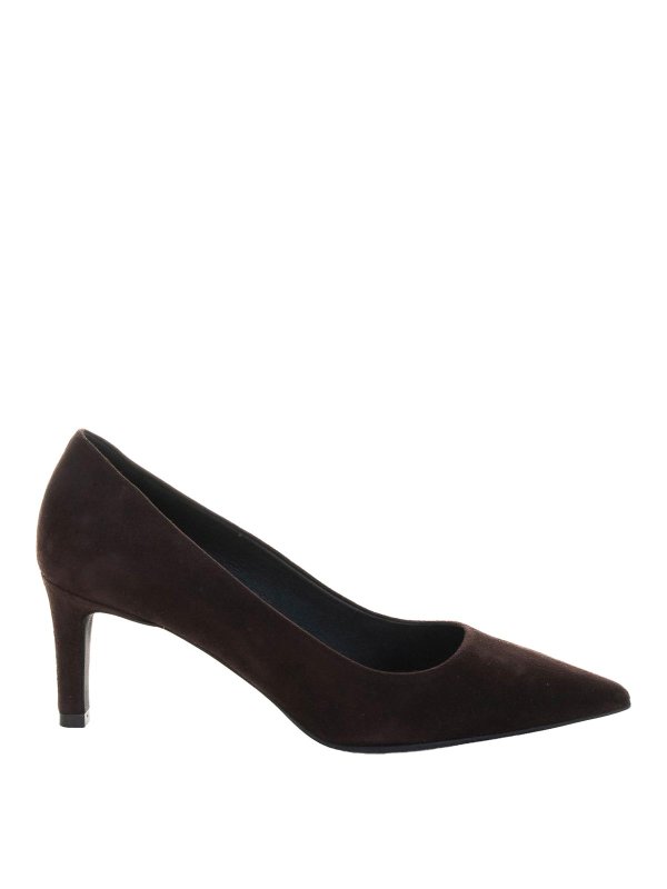 FURLA: court shoes - Decollete of suede woman dark brown color