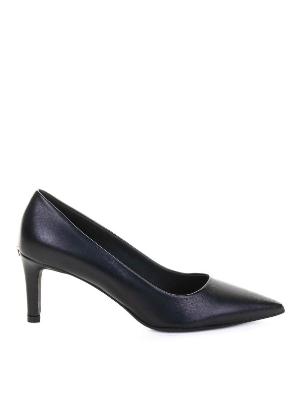 FURLA: court shoes - Black leather dÃ©collete