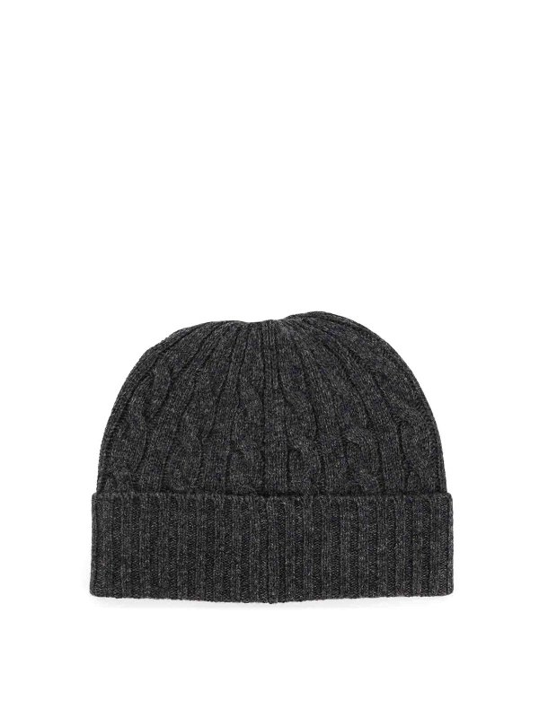 POLO RALPH LAUREN: berretti online - Cappello Beanie in Misto Lana un trecce