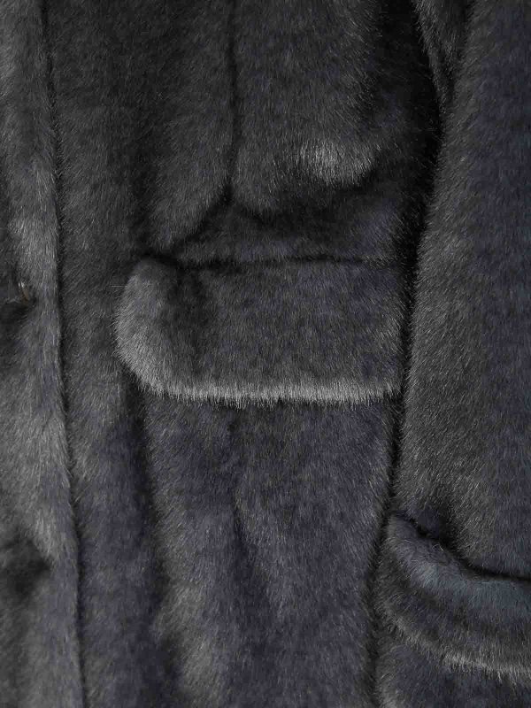 The Best Shops HERNO: Fourrure - Manteau En Fourrure - Gris