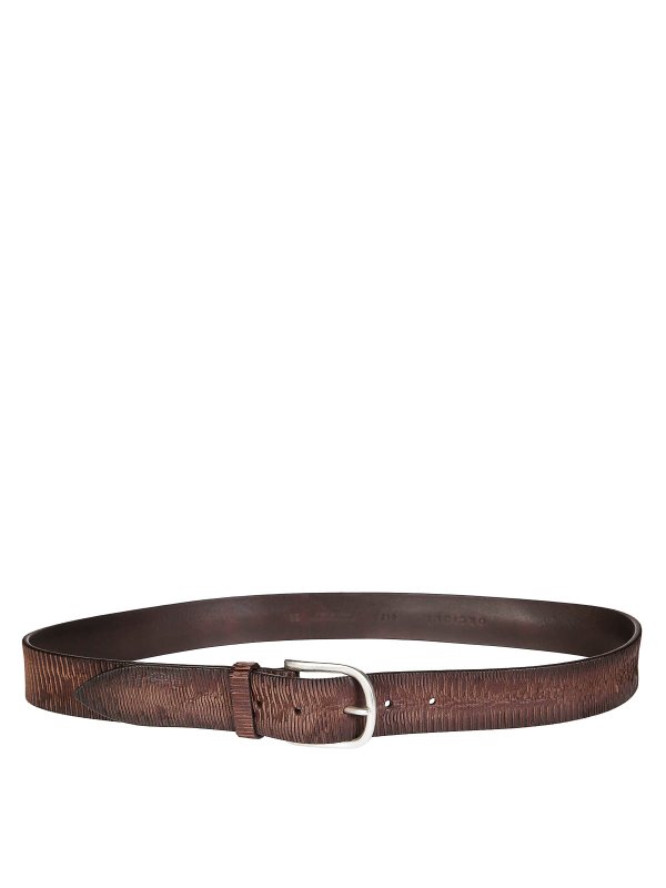 ORCIANI: belts online - Blade belt in leather 35cm
