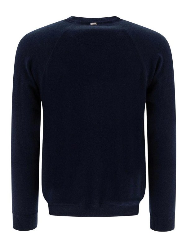 HERNO: Suéteres con cuello pico online - Suéter Cuello Redondo - Azul