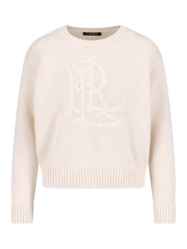 LAUREN RALPH LAUREN: crew necks - Logo sweater