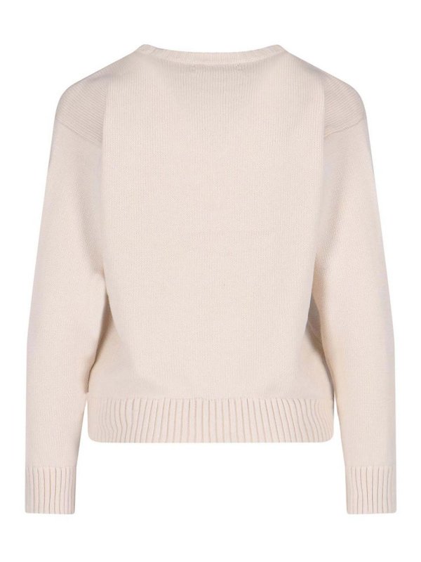 LAUREN RALPH LAUREN: Pull col rond online - Pull Col Rond - Blanc
