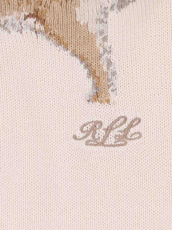 The Best Shops LAUREN RALPH LAUREN: Pull col rond - Pull Col Rond - Blanc