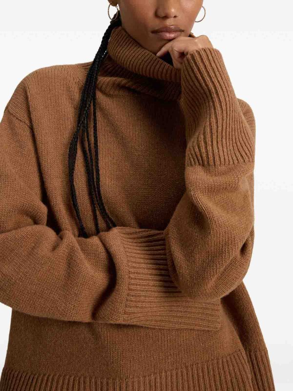 The Best Shops WOOLRICH: Strickpullover mit Rundhalsausschnitt - Rundhalspullover - Orange