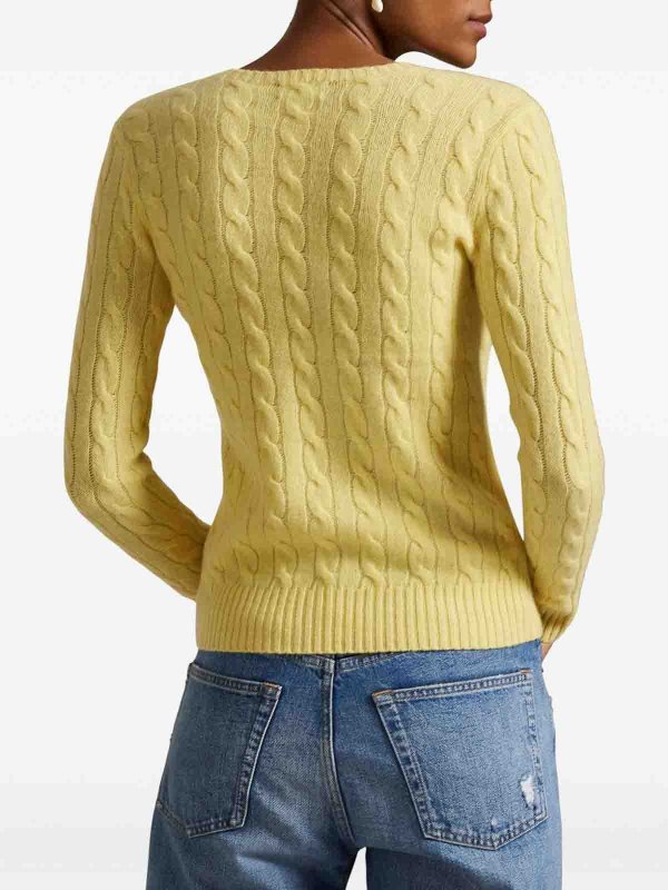 The Best Shops POLO RALPH LAUREN: maglia collo rotondo - Jumper equipaggiamento con cavi lana-comiglia