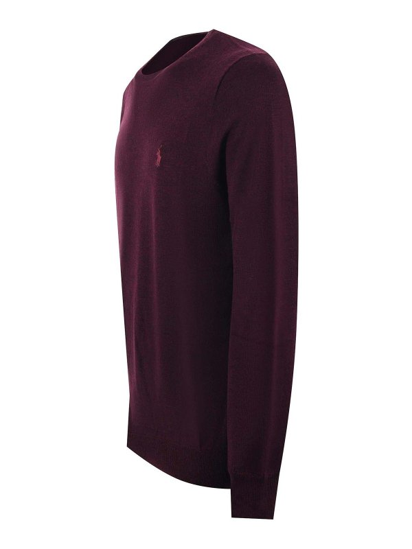 POLO RALPH LAUREN: クルーネック online - クルーネック - ダークレッド