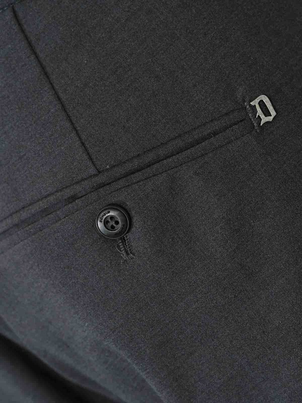 The Best Shops DONDUP: テーラードトラウザー - テーラードパンツ - ダークグレー