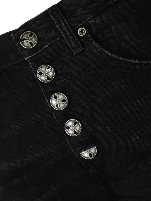 The Best Shops DONDUP: straight leg jeans - Jacklyn Wide Leg Jeans In Fixed Denim Black