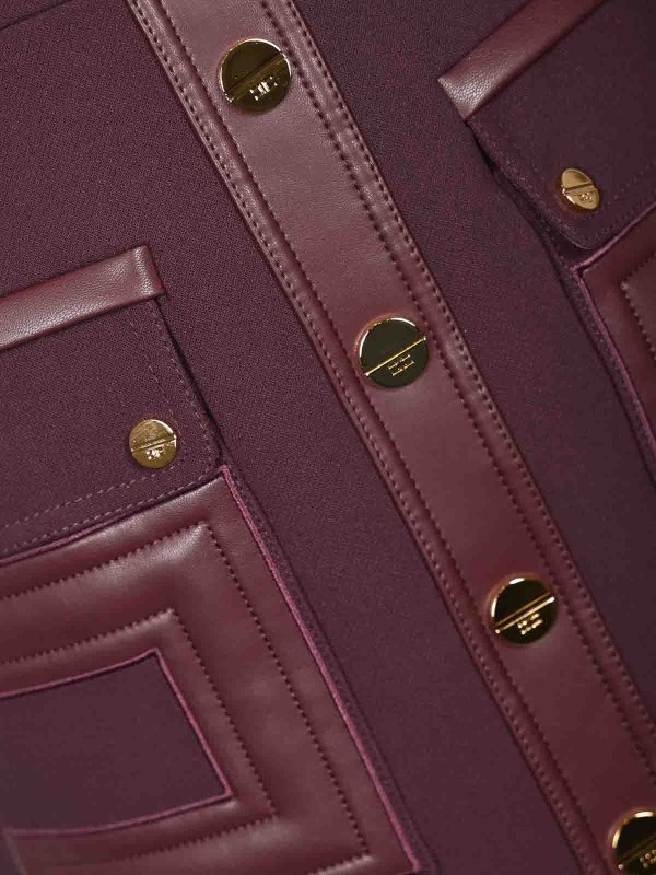 The Best Shops ELISABETTA FRANCHI: Knielange Kleider - Knielanges Kleid - Dunkelrot