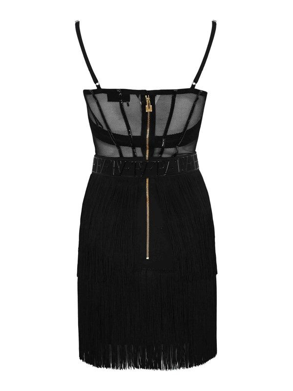 ELISABETTA FRANCHI: Robe longueur genou online - Robe Au Genou - Noir