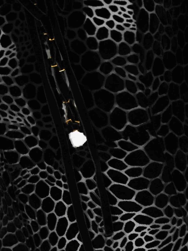 The Best Shops ELISABETTA FRANCHI: evening dresses - Red Carpet Dress In Devore Velvet