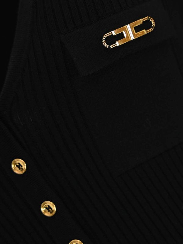 The Best Shops ELISABETTA FRANCHI: Vestidos media pierna - Vestido Midi - Negro