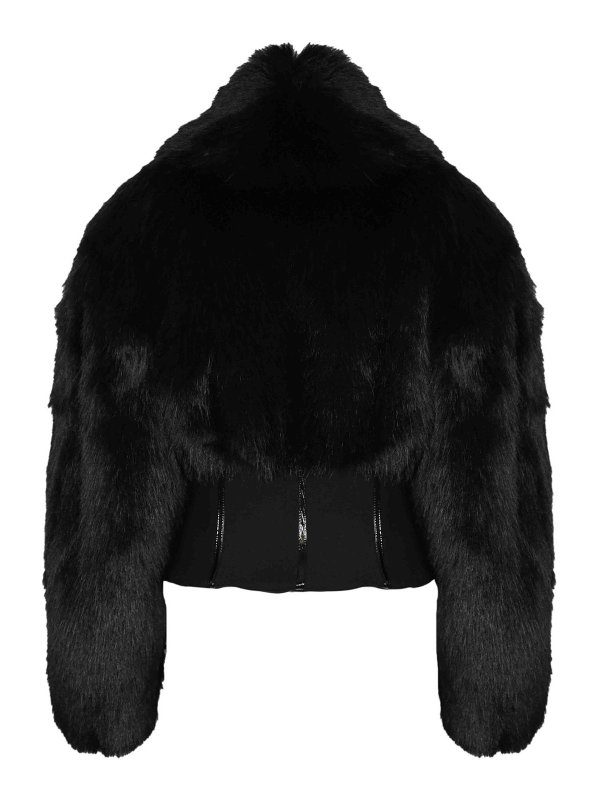 ELISABETTA FRANCHI: 毛皮＆シアリングコート online - 毛皮/ムートンコート - 黒