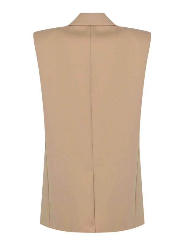 ELISABETTA FRANCHI: Chalecos  online - Chaleco - Beis