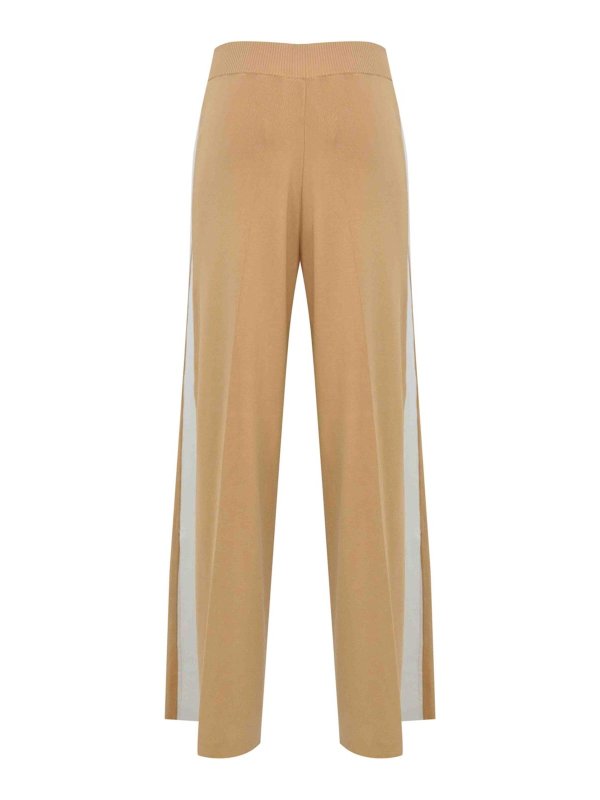 ELISABETTA FRANCHI: casual trousers online - Viscose Trousers With Shiny Bands