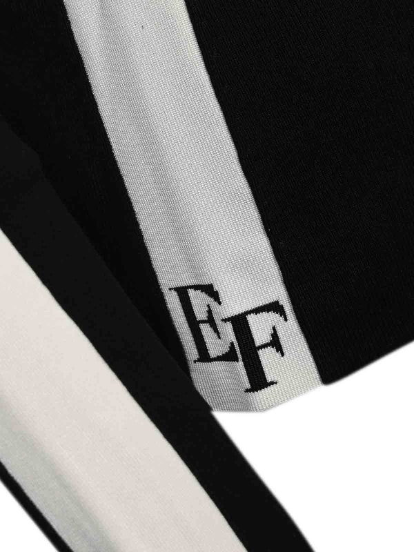 The Best Shops ELISABETTA FRANCHI: crew necks - Viscose Sweater With Shiny Bands