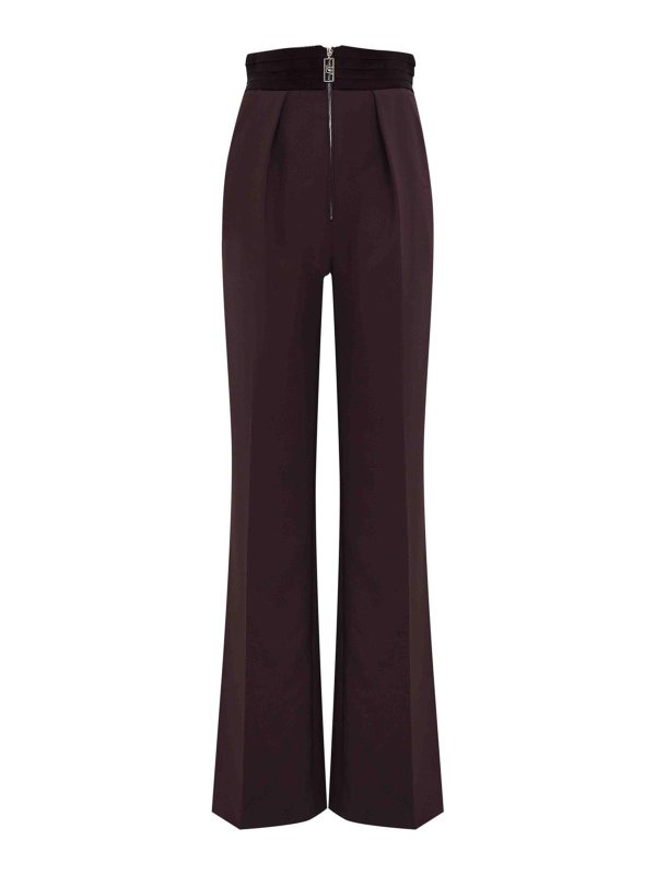 ELISABETTA FRANCHI: Casual Hosen - Casual Hose - Dunkel-Lila