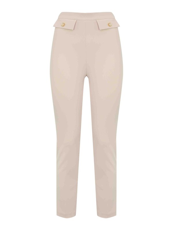 ELISABETTA FRANCHI: casual trousers - Double Crepe Trousers