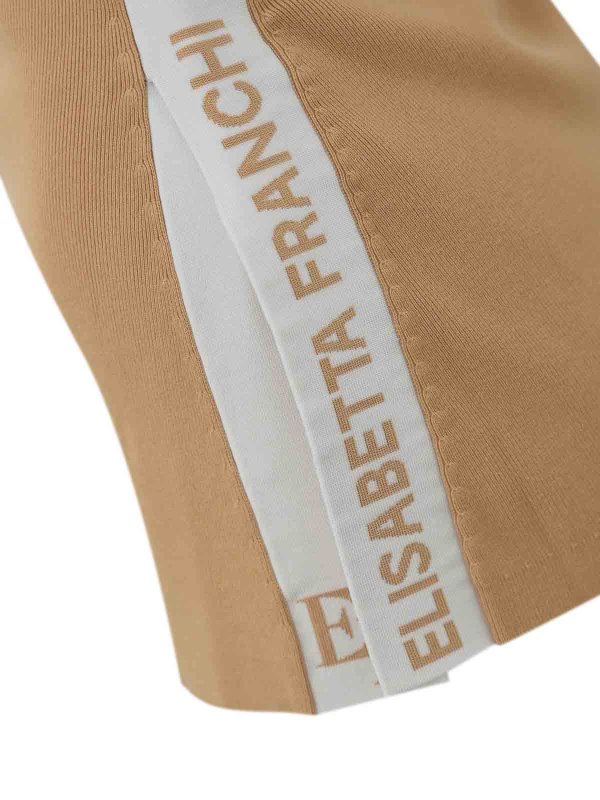 The Best Shops ELISABETTA FRANCHI: Tops & Tank tops - Viscose Top With Logo Bands
