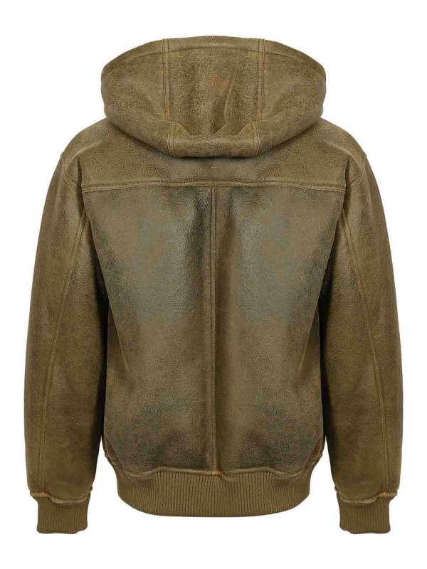 GIORGIO ARMANI: 毛皮＆シアリングコート online - 毛皮/ムートンコート - ベージュ