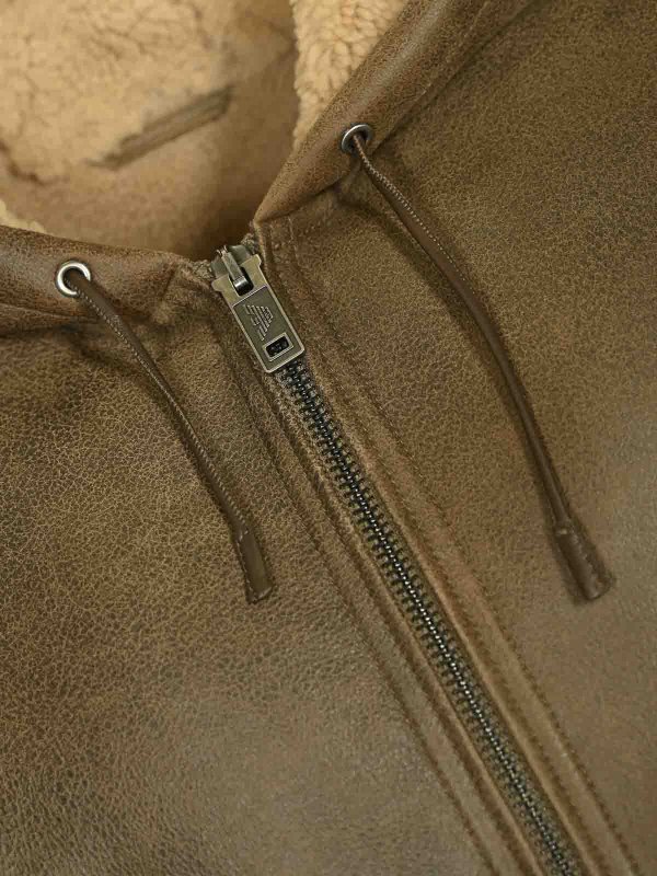 The Best Shops GIORGIO ARMANI: 毛皮＆シアリングコート - 毛皮/ムートンコート - ベージュ