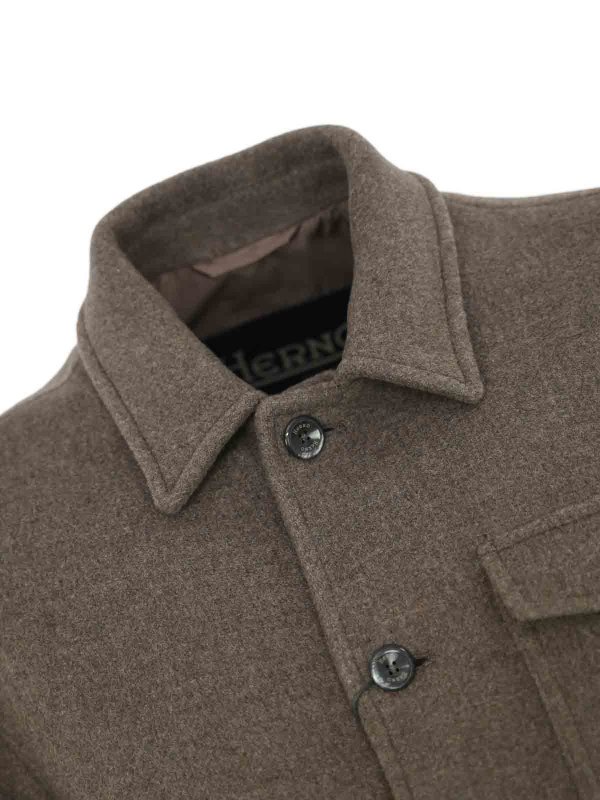 The Best Shops HERNO: casual jackets - Field Jacket In Recycled Wool