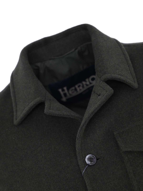 The Best Shops HERNO: camicie - Giacca da campo in lana riciclata