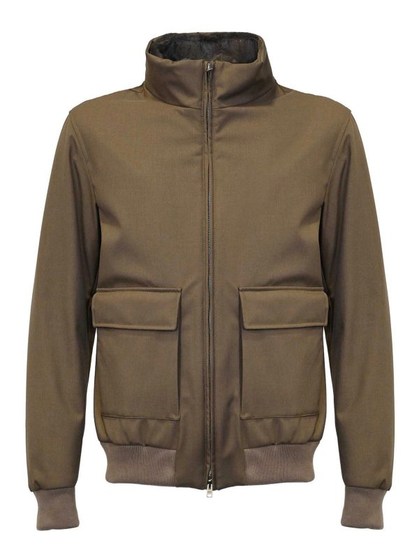 HERNO: Chaquetas Bomber - Chaqueta Bomber - Marrón