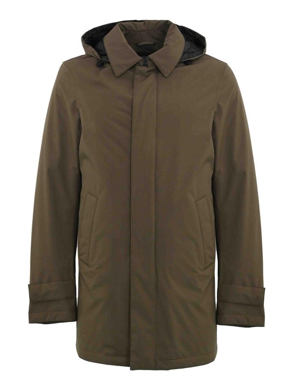 HERNO: parka - Long Parka in 2 strati Windstopper