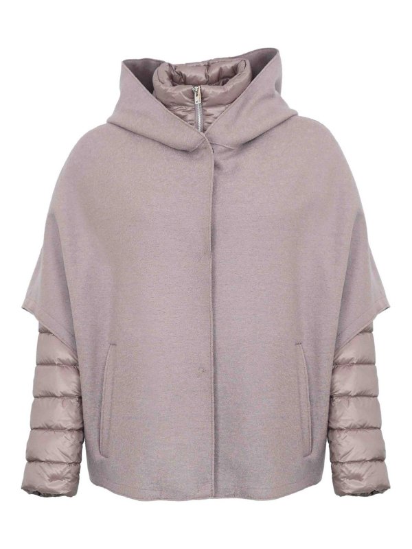 HERNO: ダウン・ハイテクジャケット - ダウンジャケット - ライトパープル