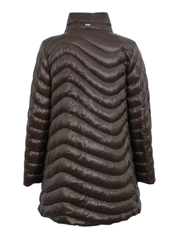 HERNO: Vestes-rembourrees online - Blouson Rembourré - Marron Foncé