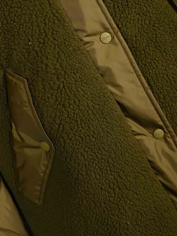 The Best Shops HERNO: parkas - Quilted Nylon Parka And Teddy