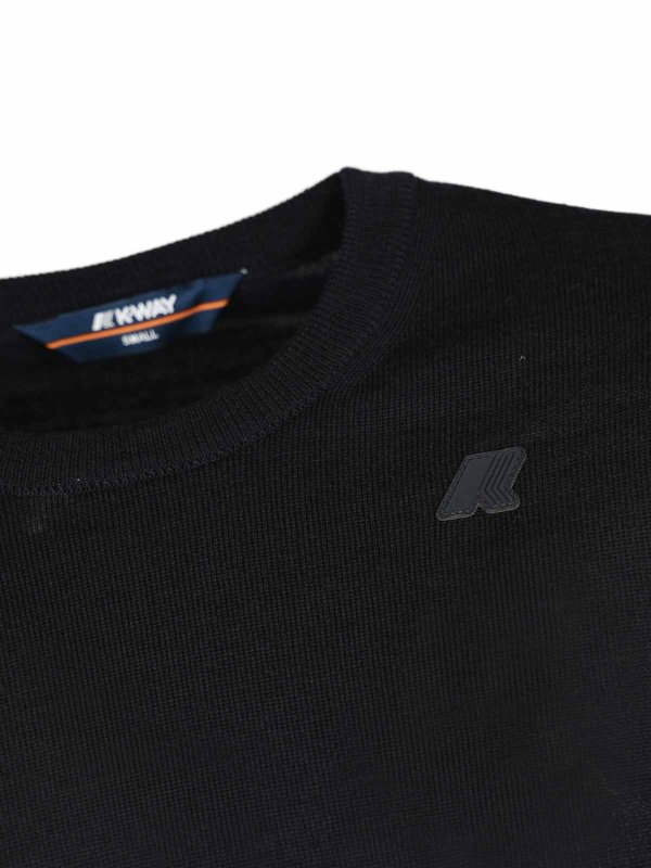 The Best Shops K-WAY: Suéteres con cuello pico - Suéter Cuello Redondo - Azul