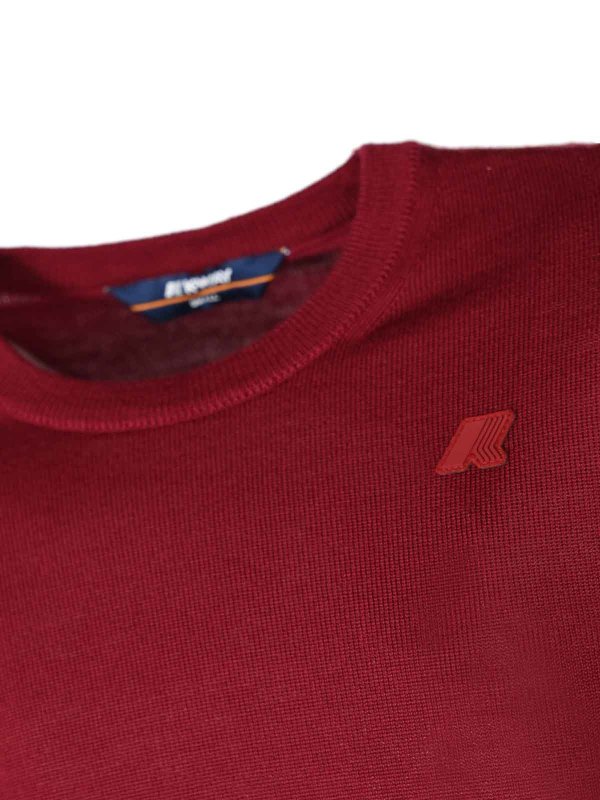 The Best Shops K-WAY: Suéteres con cuello pico - Suéter Cuello Redondo - Rojo