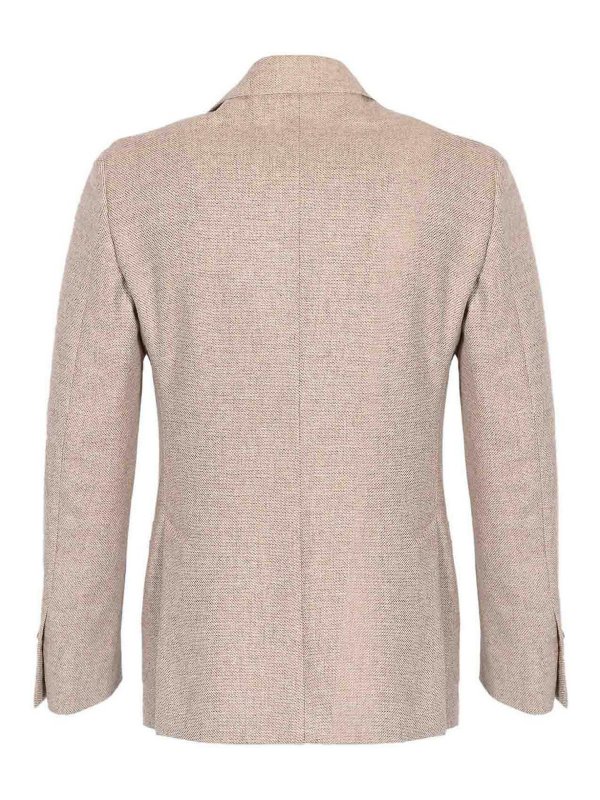 LARDINI: blazers online - Iconic Drop 7 Single-Breasted Jacket In Wool
